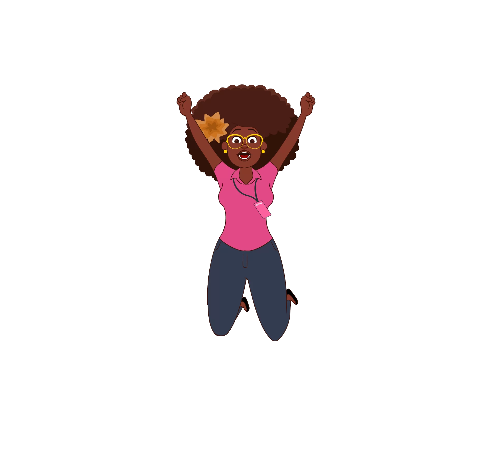 SOU-Marisa-Personagem-Comemorando